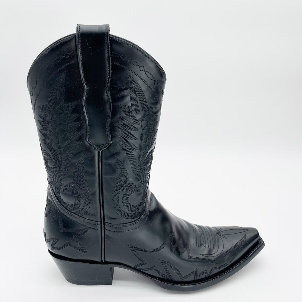 Old Gringo Women's 8 Nevada Black Leather Embroidered Western Cowgirl Boots - Picture 3 of 11